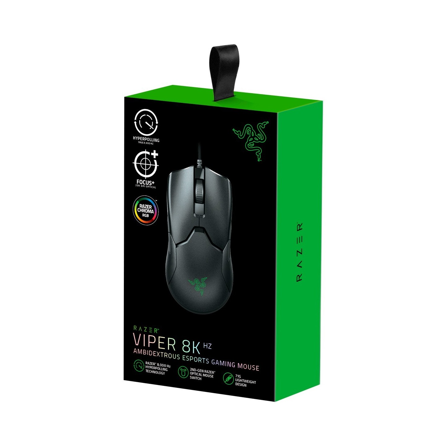 Razer Viper 8KHz Ambidextrous Gaming Mouse - 20,000 DPI - USB Type-A - Black (Boxed) — Buy in Cyprus with Fast Delivery
