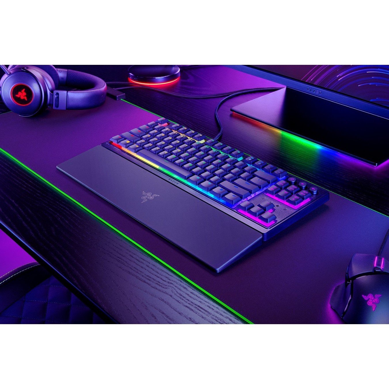 Razer Ornata V3 - V3 - Tenkeyless, German QWERTZ, Wired USB, RGB Mecha-membrane, Black — Buy in Cyprus with Fast Delivery