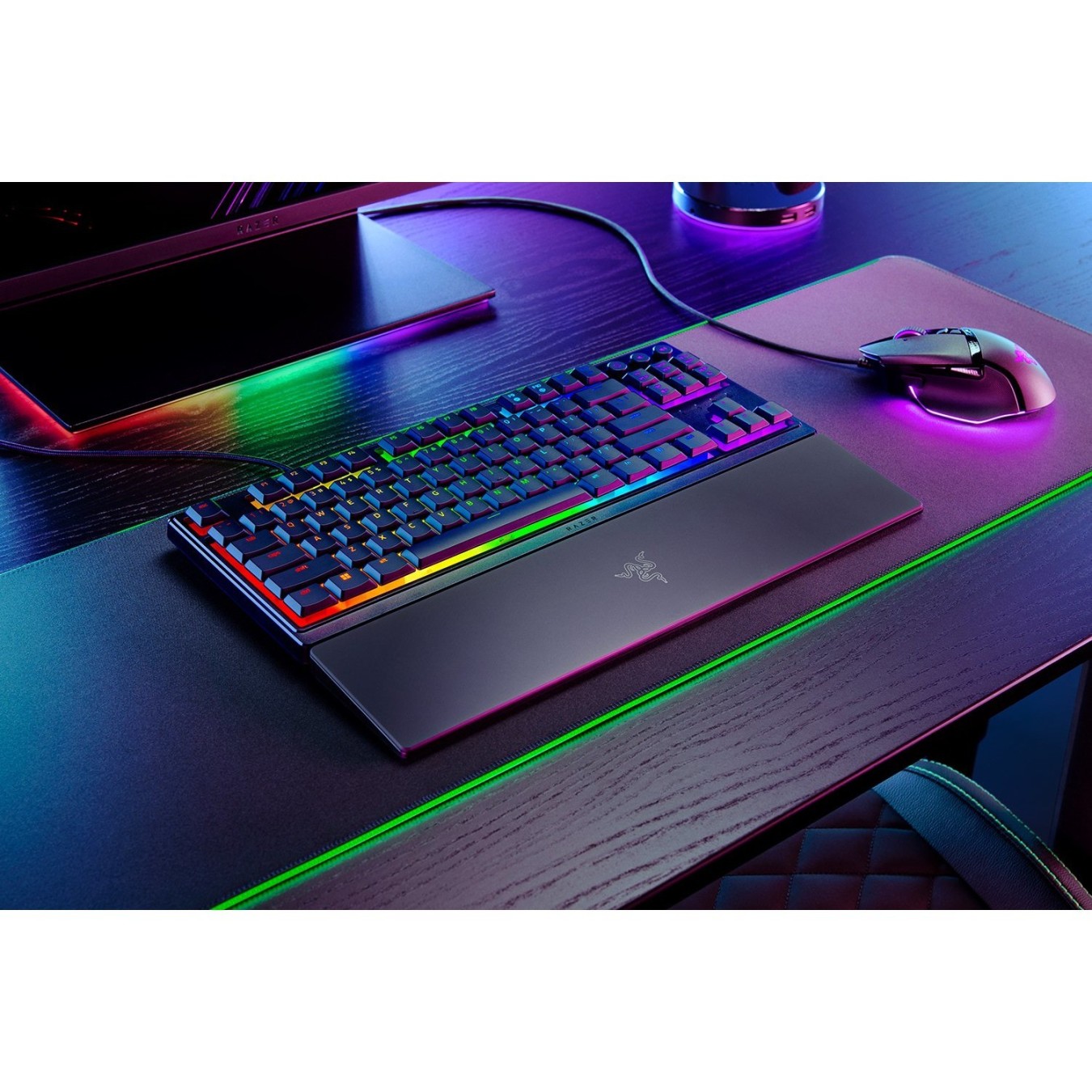 Razer Ornata V3 - V3 - Tenkeyless, German QWERTZ, Wired USB, RGB Mecha-membrane, Black — Buy in Cyprus with Fast Delivery