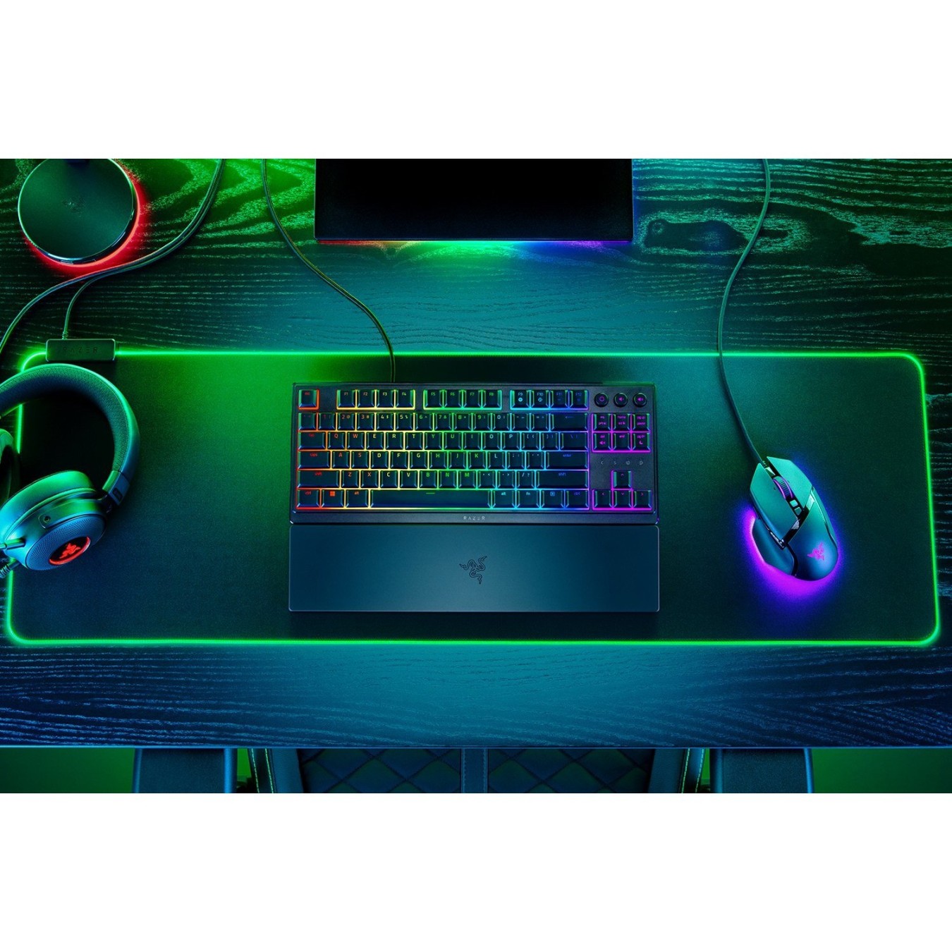 Razer Ornata V3 - V3 - Tenkeyless, German QWERTZ, Wired USB, RGB Mecha-membrane, Black — Buy in Cyprus with Fast Delivery