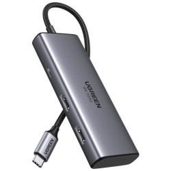 Buy UGREEN Revodok Pro USB-C 6-in-1 Hub - 206 - Silver in Cyprus, Nicosia, Limassol, Larnaka, Pafos