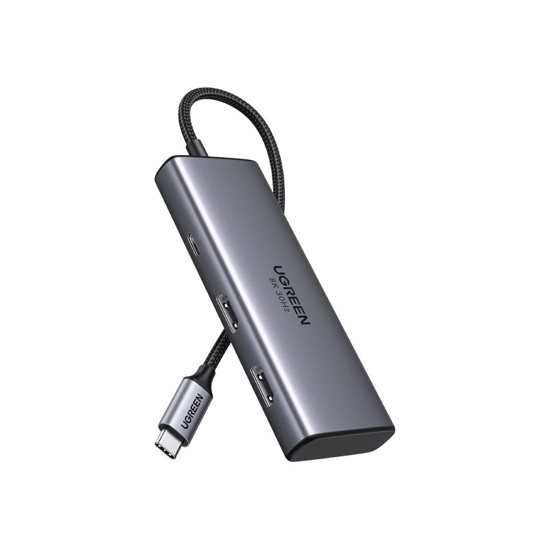 Buy UGREEN Revodok Pro USB-C 6-in-1 Hub - 206 - Silver in Cyprus, Nicosia, Limassol, Larnaka, Pafos
