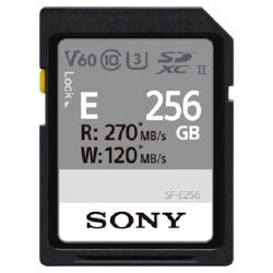 Buy Card Sony XC E Series 256GB SDXC UHS-II U3 V60 - SF-E256 - Black in Cyprus, Nicosia, Limassol, Larnaka, Pafos