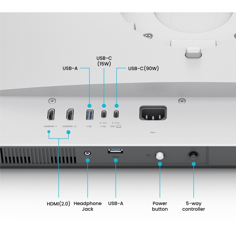 Buy BenQ 80.0cm MA320U 16:9 DP USB-C HDMI silv. lift piv UHD - MA320U - White, 4... in Cyprus, Nicosia, Limassol, Larnaka, Pafos