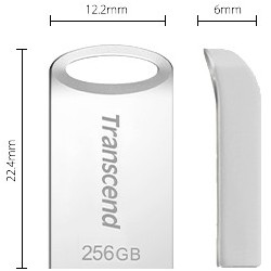 Buy Transcend JetFlash 710S USB 3.2 Gen1 Pen Drive - JetFlash 710S - Silver, 256... in Cyprus, Nicosia, Limassol, Larnaka, Pafos