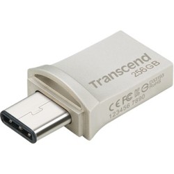 Buy Transcend JetFlash 256GB USB 3.1 Pen Drive - Silver - USB-A & USB-C in Cyprus, Nicosia, Limassol, Larnaka, Pafos