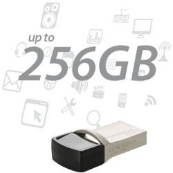 Buy Transcend JetFlash 256GB USB 3.1 Pen Drive - Silver - USB-A & USB-C in Cyprus, Nicosia, Limassol, Larnaka, Pafos