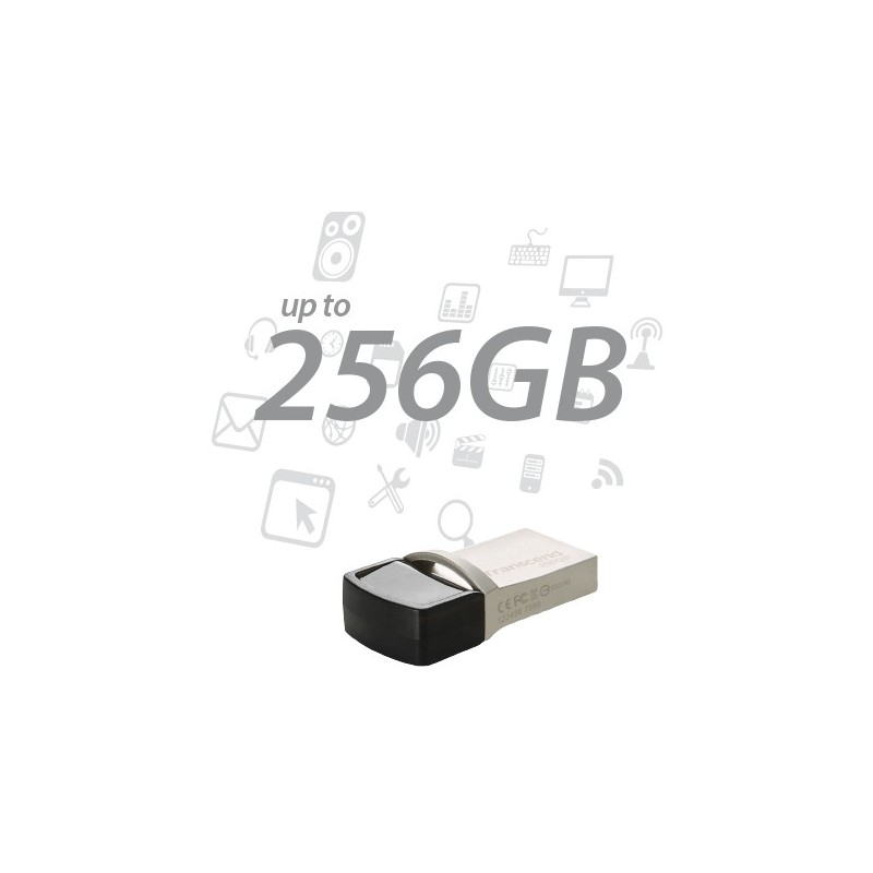 Buy Transcend JetFlash 256GB USB 3.1 Pen Drive - Silver - USB-A & USB-C in Cyprus, Nicosia, Limassol, Larnaka, Pafos