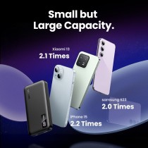 UGREEN 10000mAh Two-way Fast Charging Powerbank - 25742 - (Black, 10000mAh, USB-C input, 2-port USB output)