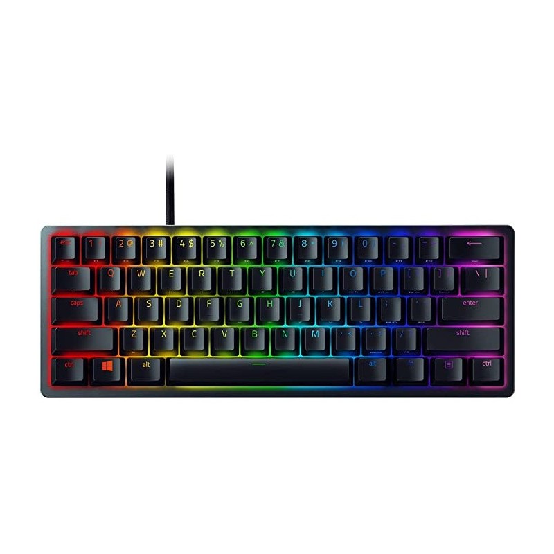 Buy Razer Huntsman Mini - Optical Purple - Black, 60% USB-C Wired, German QWERTZ in Cyprus, Nicosia, Limassol, Larnaka, Pafos