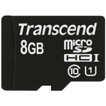 Transcend microSD Card 8GB SDHC UHS-I - Black/Red, 8GB, U1, Class 10, 90 MB/s — Buy in Cyprus with Fast Delivery