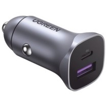 UGREEN A+C Dual-Port Car Charger PD30W+SCP22.5W - 40858 - Aluminium — Buy in Cyprus with Fast Delivery