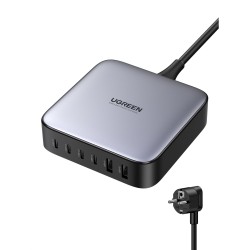 Buy UGREEN Nexode 200W GaN Desktop Charger - 40914 - 2 USB-A + 4 USB-C, Black/Gray in Cyprus, Nicosia, Limassol, Larnaka, Pafos
