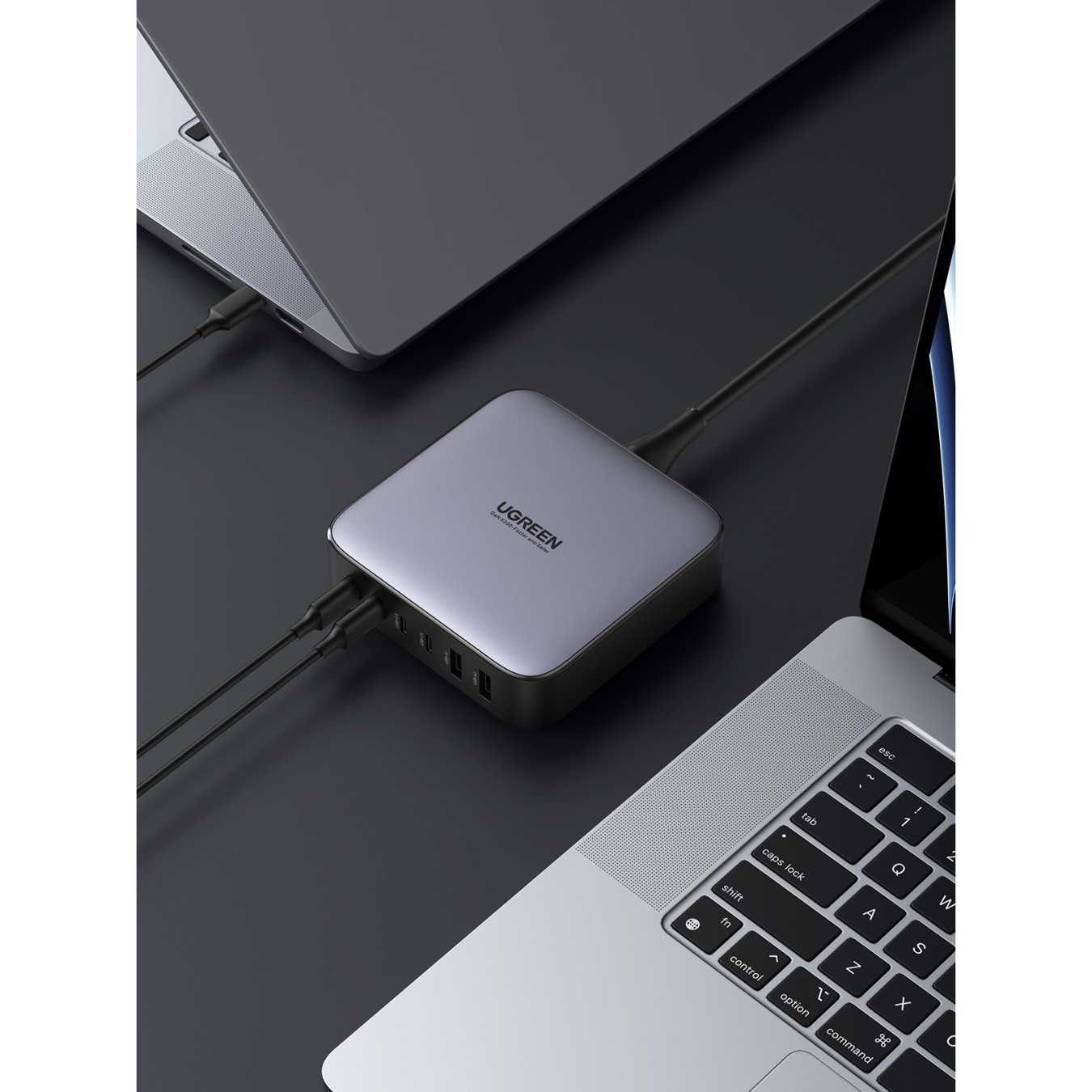 UGREEN Nexode 200W GaN Desktop Charger - 40914 - 2 USB-A + 4 USB-C, Black/Gray — Buy in Cyprus with Fast Delivery