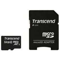 Transcend microSDXC Card 64GB - Black - Class 10 with Adapter — Buy in Cyprus with Fast Delivery