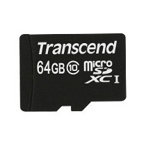 Transcend microSDXC Card 64GB - Black - Class 10 with Adapter — Buy in Cyprus with Fast Delivery