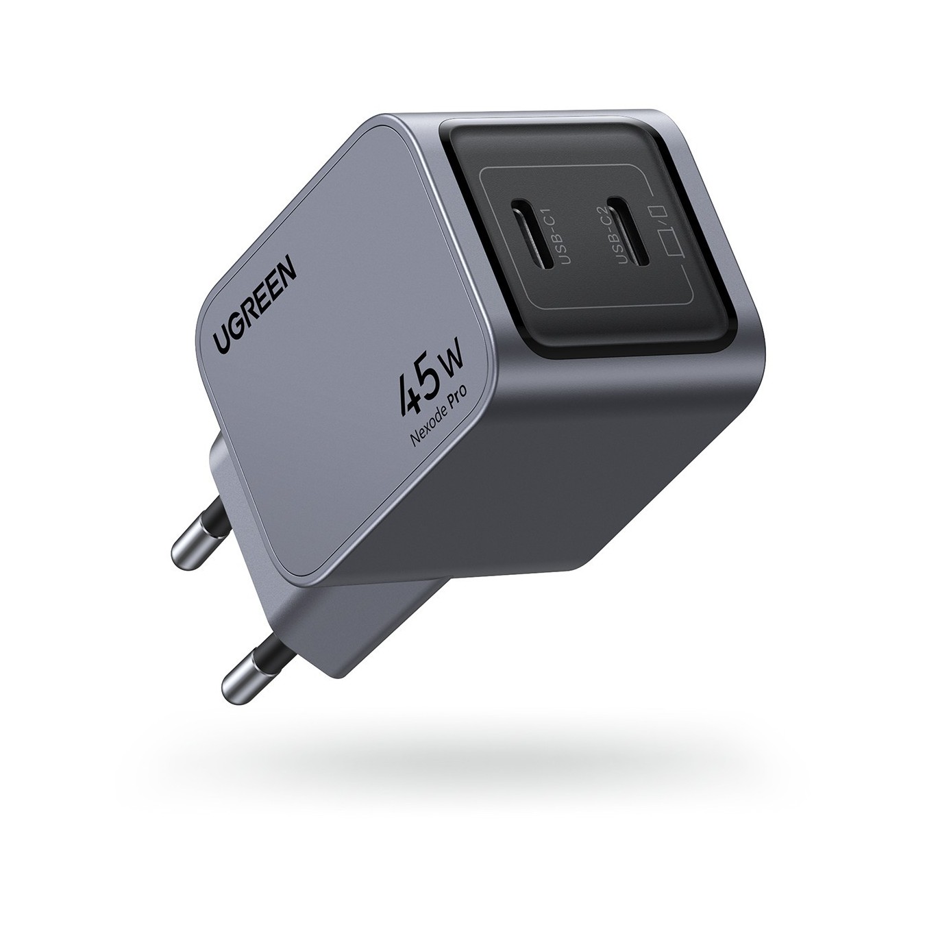 UGREEN Nexode Pro 45W Dual USB-C GaN Charger - 35008 - (Grey) — Buy in Cyprus with Fast Delivery