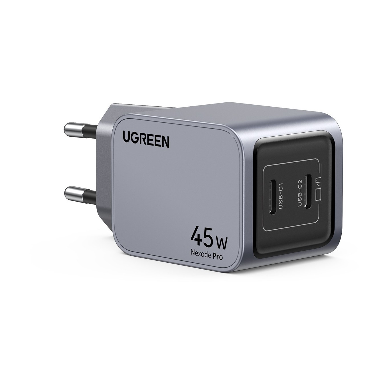 UGREEN Nexode Pro 45W Dual USB-C GaN Charger - 35008 - (Grey) — Buy in Cyprus with Fast Delivery