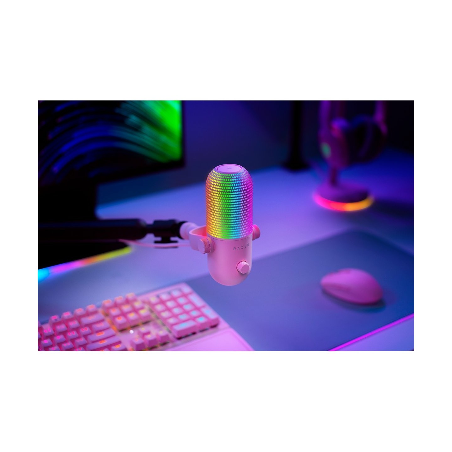 Razer Seiren V3 Chroma Quartz Pink USB Microphone (Boxed) — Buy in Cyprus with Fast Delivery