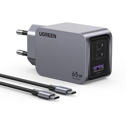 Buy UGREEN Nexode Pro 65W GaN Charger with USB-C Cable - 25871 - Grey, 65W, 3-Po... in Cyprus, Nicosia, Limassol, Larnaka, Pafos