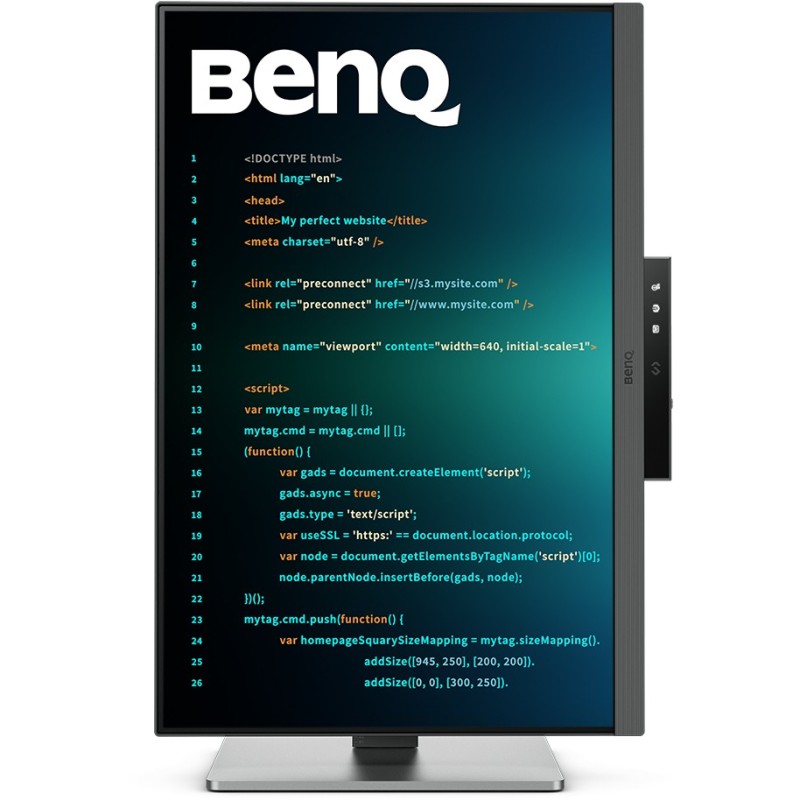 Buy BenQ RD240Q - RD240Q - Black 24.1\" IPS WQXGA Monitor in Cyprus, Nicosia, Limassol, Larnaka, Pafos