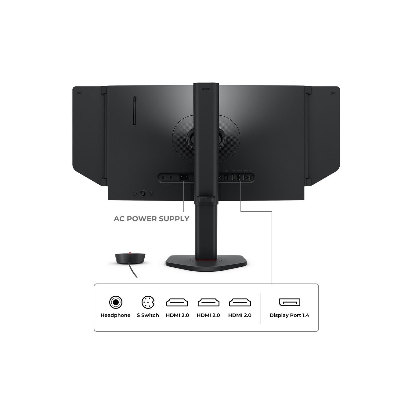 BenQ ZOWIE XL2566X+ Gaming Monitor - XL2566X+ - 24.1\" Flat TN, 1080p, 400 Hz, HDMI/DP, Black