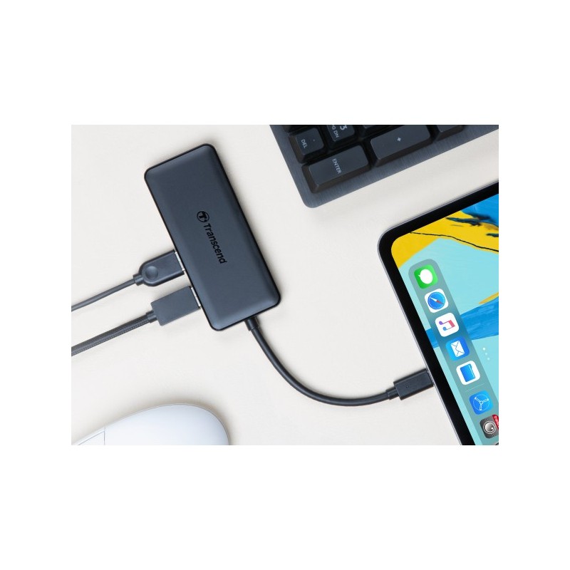 Buy STICK USB-HUB 6 in 1 Transcend USB3.1 TYPE-C HUB5C - HUB5C - Black in Cyprus, Nicosia, Limassol, Larnaka, Pafos
