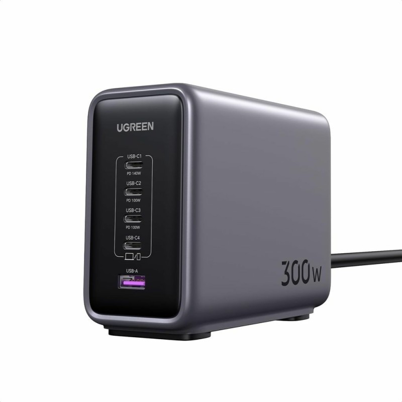 Buy UGREEN Nexode 300W 5-Port PD GaN Fast Charger - 90903B - Black/Gray, 5 Ports... in Cyprus, Nicosia, Limassol, Larnaka, Pafos