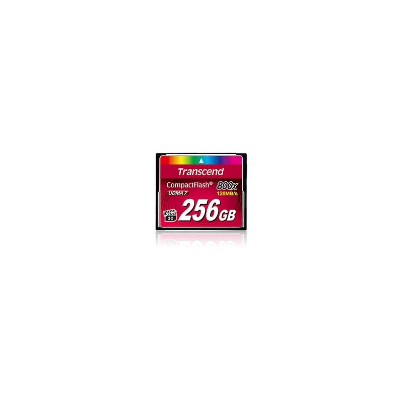 Buy Transcend CompactFlash Card 256GB - TS256GCF800 - Black, 256GB CF, 120 MB/s ... in Cyprus, Nicosia, Limassol, Larnaka, Pafos