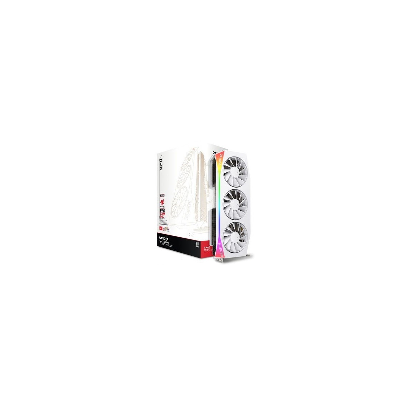 RX 9070 XT 16GB XFX Mercury Gaming RGB OC - RX 9070 XT - White, 16GB GDDR6, PCIe 5.0 — Buy in Cyprus with Fast Delivery