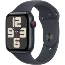 Apple Watch SE GPS + Cellular 44mm Midnight Aluminium Case with Midnight Sport Band - M/L - 32 GB, S8, Bluetooth 5.3