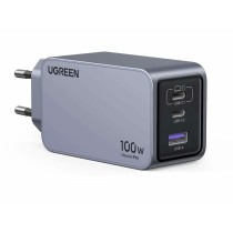 UGREEN Nexode Pro 100W GaN Charger - EU Plug, 2x USB-C, 1x USB-A, Indoor, Black/Grey — Buy in Cyprus with Fast Delivery