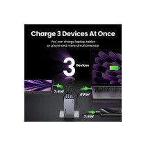 UGREEN Nexode Pro 100W GaN Charger - EU Plug, 2x USB-C, 1x USB-A, Indoor, Black/Grey — Buy in Cyprus with Fast Delivery