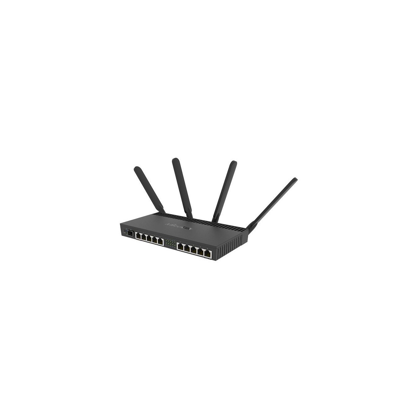 Mikrotik RB4011iGS+5HacQ2HnD-IN - Black, 1400 MHz quad-core, 4x external antennas, Dual-band Wi-Fi 5 (2.4/5 GHz)