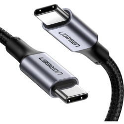 UGREEN USB-C to USB-C 100W Nylon-Braided Cable 1m - Black (Boxed) — Buy in Cyprus with Fast Delivery