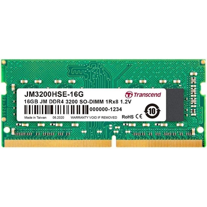 Buy Transcend JetRam DDR4-3200 SO-DIMM 16GB - JM3200HSE-16G - Low-profile Laptop... in Cyprus, Nicosia, Limassol, Larnaka, Pafos