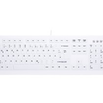 Keyboard Cherry Medical AK-C8100F Active Key wired white - AK-C8100F-UVS-W GE - White USB Wired German QWERTZ