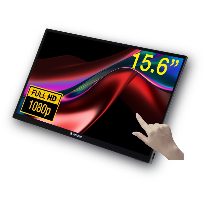 Buy Verbatim PMT-15 Portable Touchscreen Monitor - PMT-15 - 15.6-inch Full HD to... in Cyprus, Nicosia, Limassol, Larnaka, Pafos