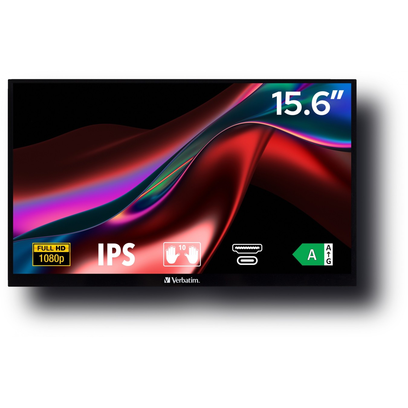 Verbatim PMT-15 Portable Touchscreen Monitor - PMT-15 - 15.6-inch Full HD touchscreen — Buy in Cyprus with Fast Delivery