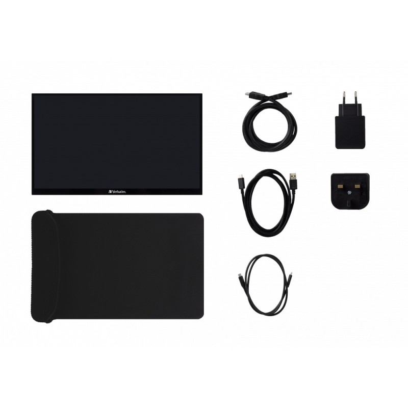Buy Verbatim PMT-15 Portable Touchscreen Monitor - PMT-15 - 15.6-inch Full HD to... in Cyprus, Nicosia, Limassol, Larnaka, Pafos