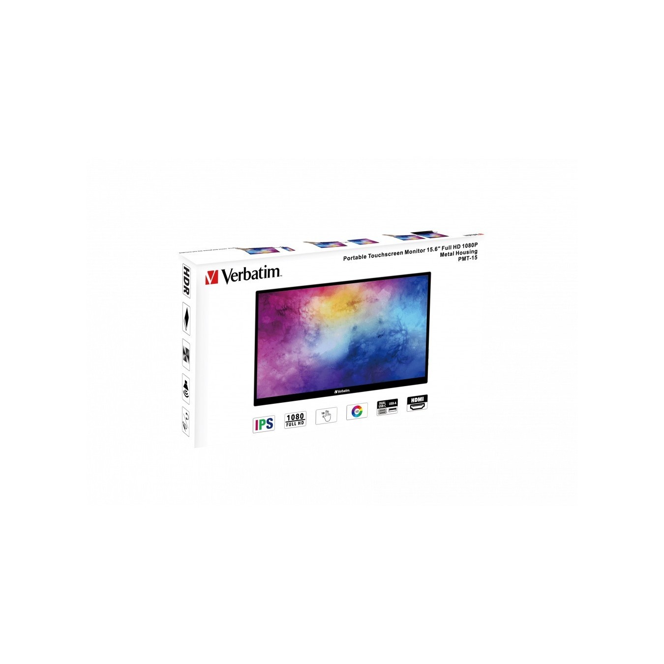 Verbatim PMT-15 Portable Touchscreen Monitor - PMT-15 - 15.6-inch Full HD touchscreen — Buy in Cyprus with Fast Delivery