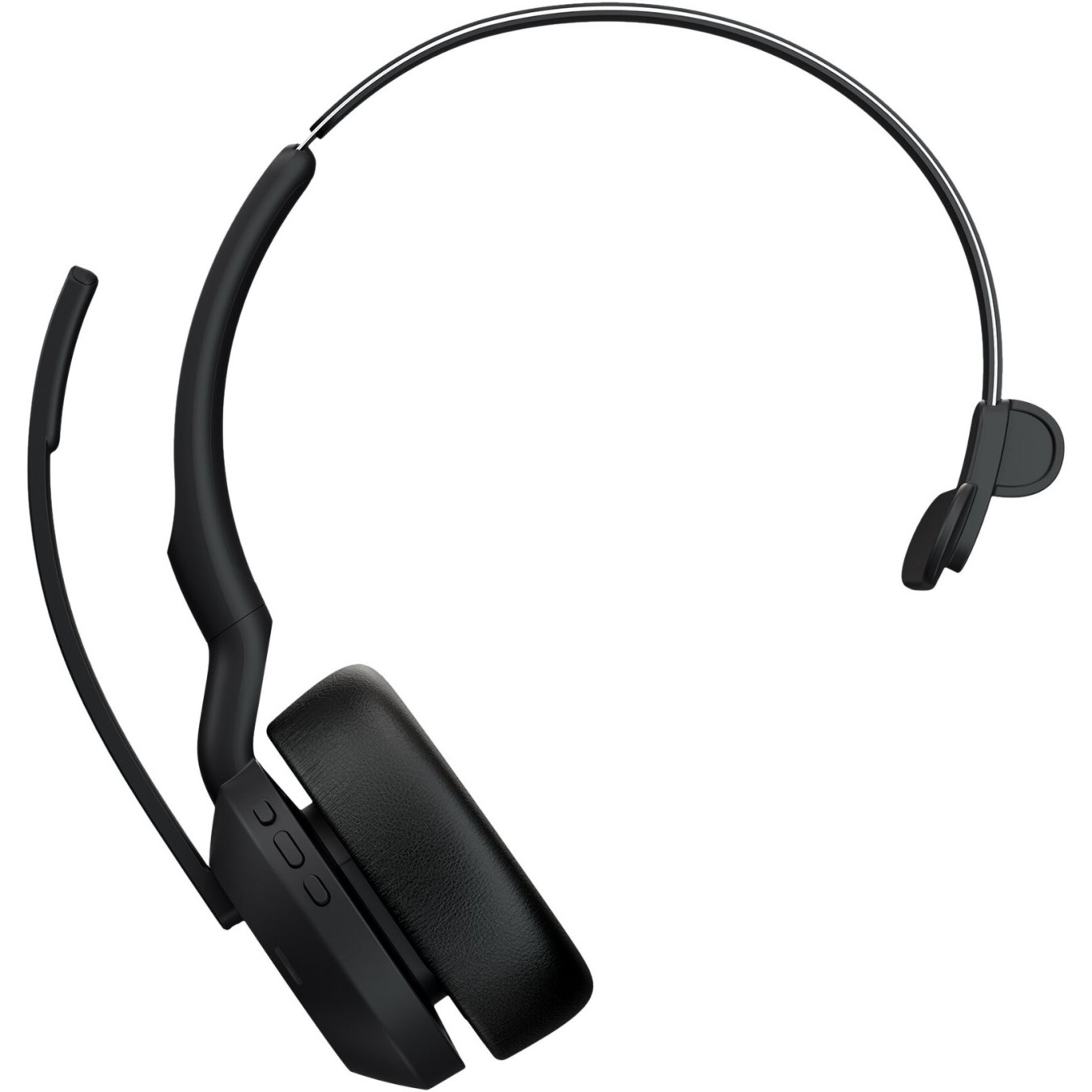 Jabra Evolve2 55 Link380a MS Mono - Wireless Over-ear Headset (PU Leather, 2.4 GHz) — Buy in Cyprus with Fast Delivery
