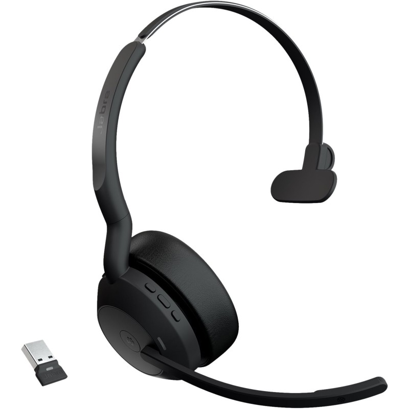 Buy Jabra Evolve2 55 Link380a MS Mono - Wireless Over-ear Headset (PU Leather, 2... in Cyprus, Nicosia, Limassol, Larnaka, Pafos