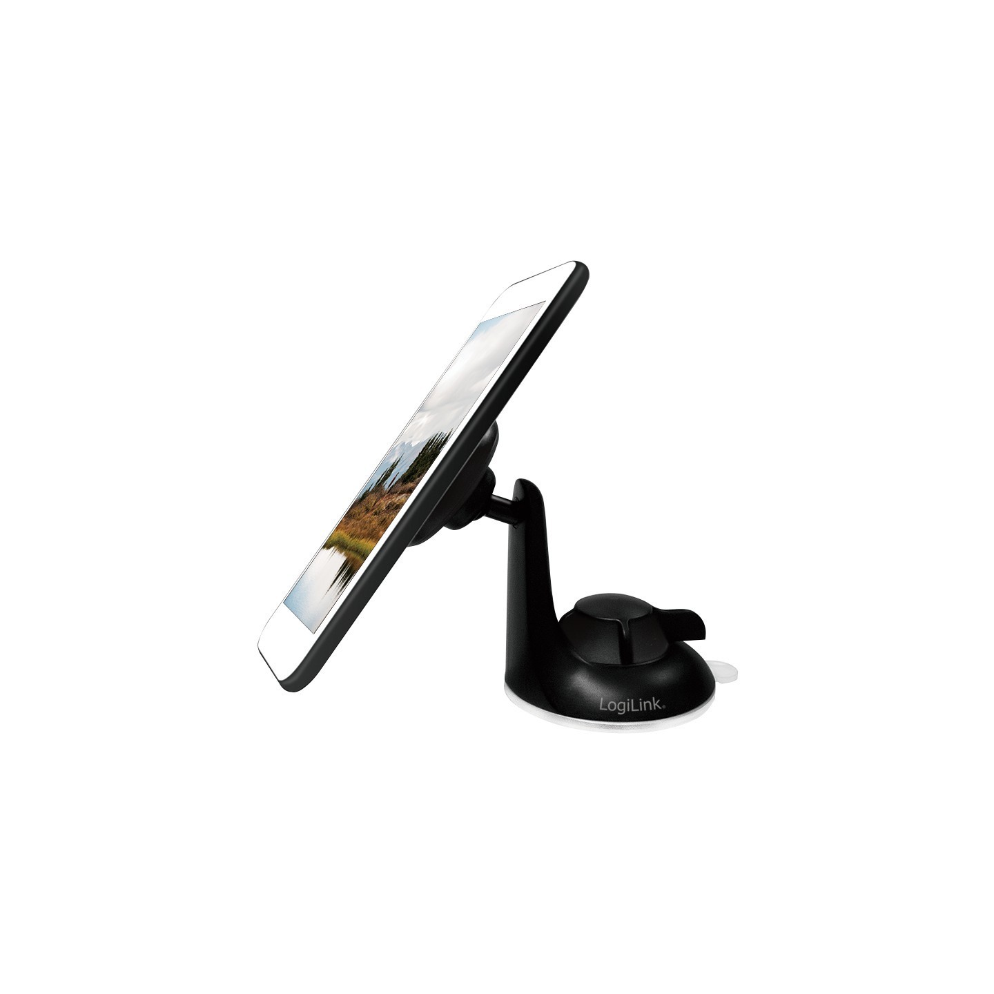 Logilink Magnetic Smartphone Holder - Compact Magnetic Car Mount (Black) — Buy in Cyprus with Fast Delivery