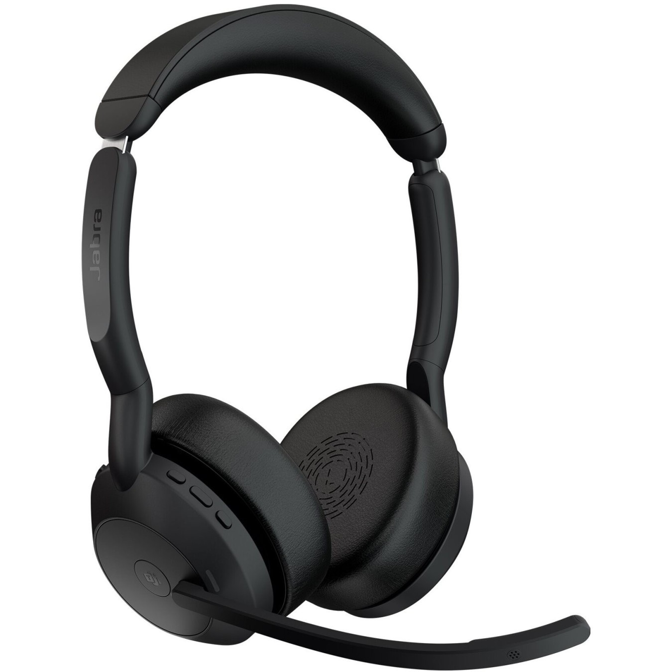 Jabra Evolve2 55 Link380a MS Stereo Stand - Link380a - Over-ear Closed, 2.4 GHz USB-A wireless