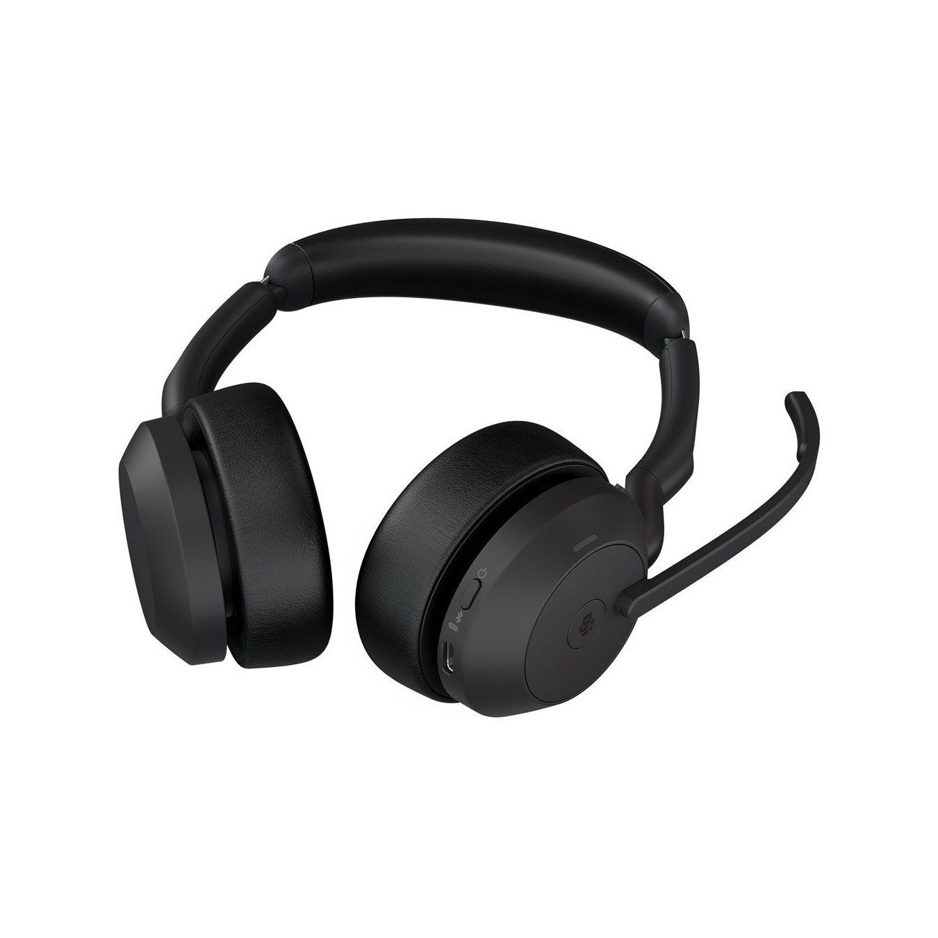 Jabra Evolve2 55 Link380a MS Stereo Stand - Link380a - Over-ear Closed, 2.4 GHz USB-A wireless