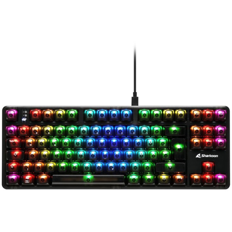 Buy Sharkoon Crystal Shark Gaming Keyboard - Black - Full-Size, Wired USB in Cyprus, Nicosia, Limassol, Larnaka, Pafos