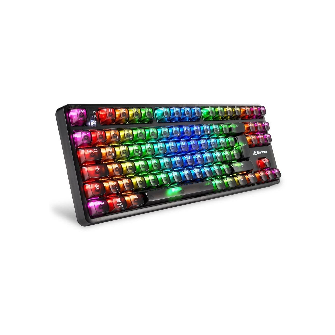 Sharkoon Crystal Shark Gaming Keyboard - Black - Full-Size, Wired USB — Buy in Cyprus with Fast Delivery