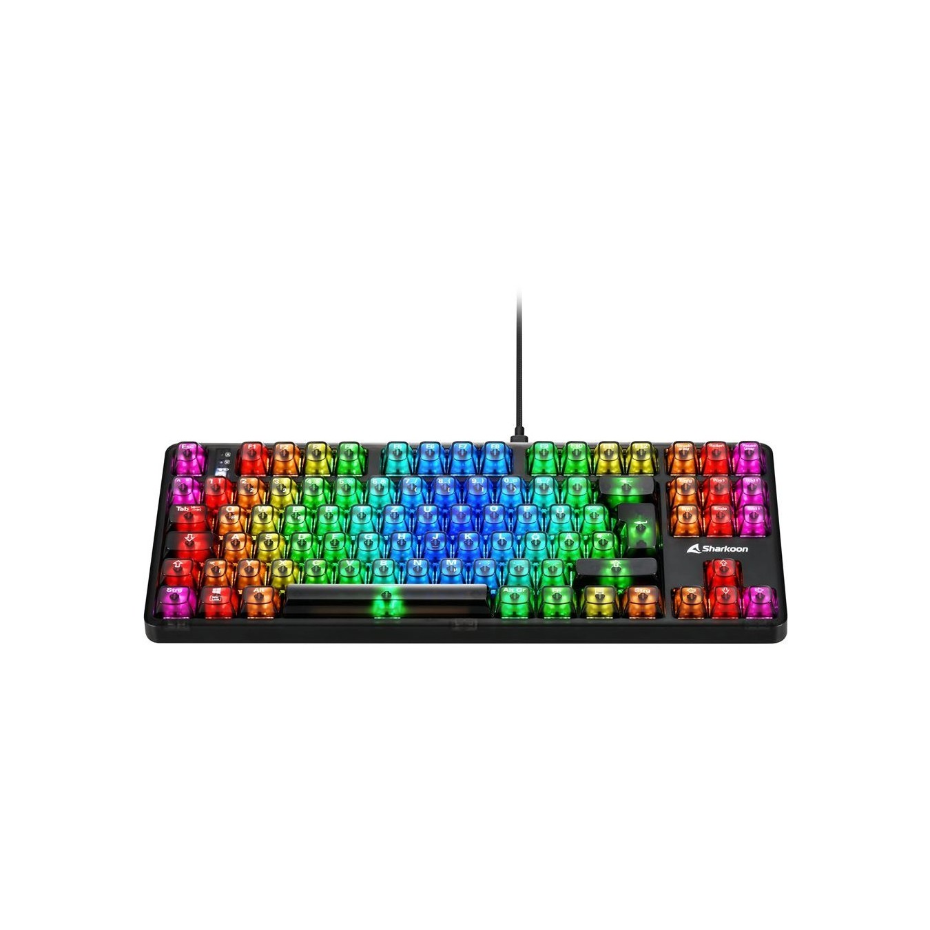 Sharkoon Crystal Shark Gaming Keyboard - Black - Full-Size, Wired USB — Buy in Cyprus with Fast Delivery
