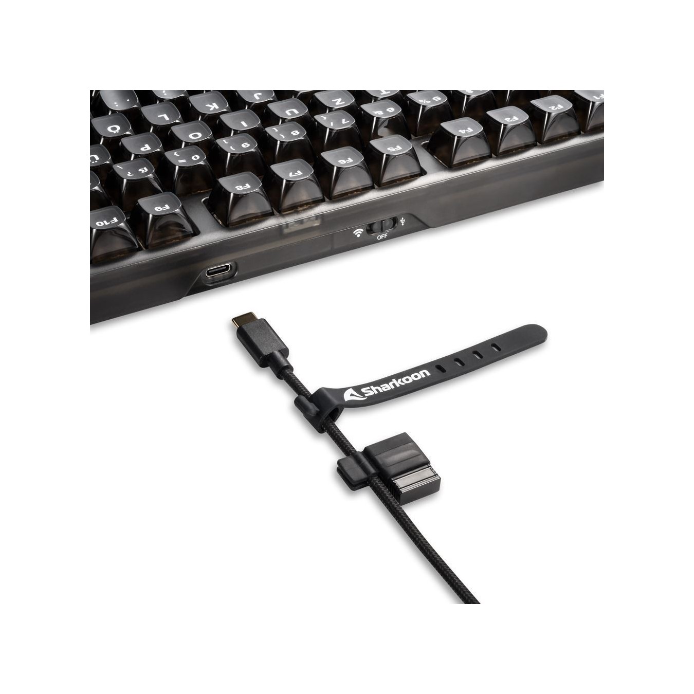 Sharkoon Crystal Shark Gaming Keyboard - Black - Full-Size, Wired USB — Buy in Cyprus with Fast Delivery